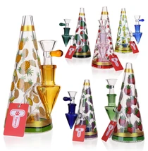 Tigerat - 6.4" Cone-Shaped Dab Rig with Bowl & Quartz Banger (MSRP $25.00)