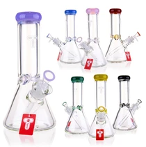 Tigerat - 10" 9mm Colored Mouthpiece Beaker Water Pipe (MSRP $30.00)