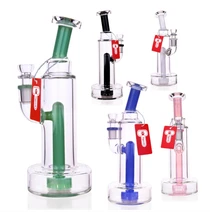 Tigerat - 8.2" Colored Center Stem Cylinder Water Pipe (MSRP $30.00)