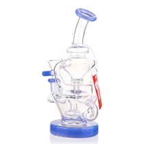 Tigerat - 7" Double-Chamber Recycler Dab Rig with Bowl & Banger (MSRP $40.00)