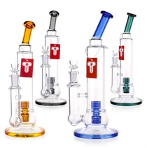 Tigerat - 11" Colored Pedestal Base Straight Water Pipe (MSRP $40.00)