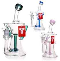 Tigerat - 6.8" Colored Accent Angled-Neck Water Pipe (MSRP $50.00)