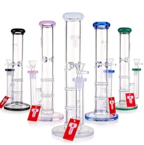 Tigerat - 10" Wide Colored Base Straight Water Pipe (MSRP $25.00)
