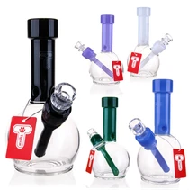 Tigerat - 6.5" Black Accent Angled-Neck Water Pipe (MSRP $25.00)