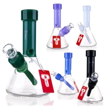 Tigerat - 6.5" Bold Colored Accent Mini Beaker Water Pipe (MSRP $25.00)