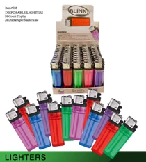 Blink - Disposable Lighters - Assorted Colors - Case of 20 / Display of 50 (MSRP $1.50ea)