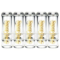 Snoop Dogg - Glass Tips - 5pk Pouch - Classic Rounded Clear (MSRP $5.00ea)