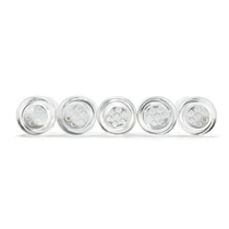 Snoop Dogg - Glass Tips - 5pk Pouch - Crystal Clear Disc Screen (MSRP$ 5.00ea)