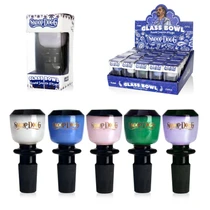 Snoop Dogg - Round Smooth Finish Color Glass 14mm Bowl - Display of 25 (MSRP 15.00ea)