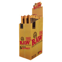 RAW® - Classic Pre-Roll Cone - 5 Stage Rawket - Display of 15 (MSRP $5.00ea)