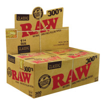 RAW® - Classic Rolling Papers - 300's 1¼ (20ct) - Display of 20 (MSRP $3.00ea)