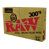 RAW® - Classic Rolling Papers - 300's 1¼ (20ct) - Display of 20 (MSRP $3.00ea)
