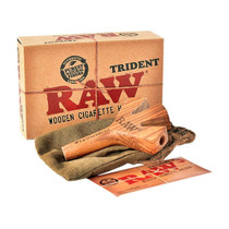 RAW® - Trident Wooden Cig Holder - Sold Individually (MSRP $20.00)