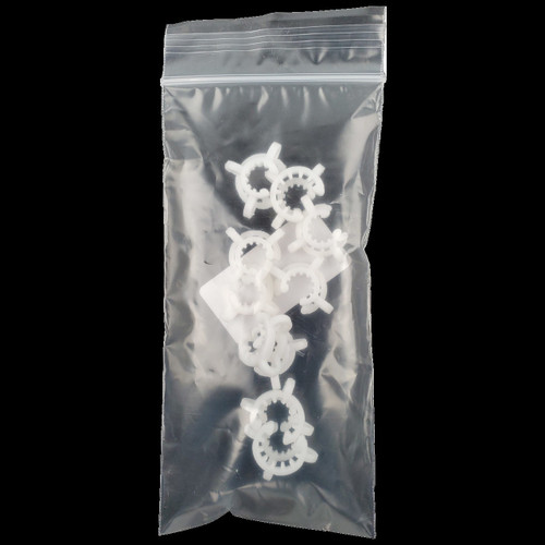 10mm Glass On Glass Plastic Clip - 10ct (MSRP $2.00ea)