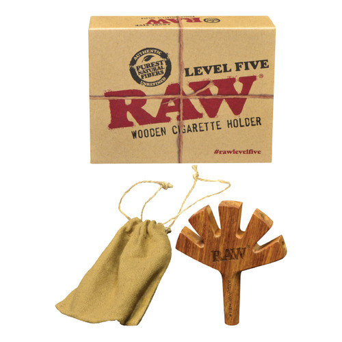 RAW® - Level Five Wooden Cig Holder (MSRP $20.00)