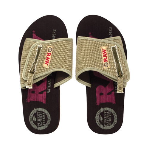 RAW® X Rolling Papers - Khaki Sandals (Mixed Size 8-13) - Case of 12 (MSRP $40.00ea)