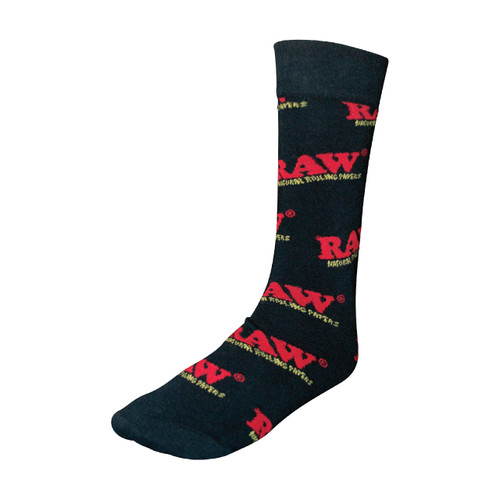 RAW® - Black Socks - Single Pair (MSRP $15.00)