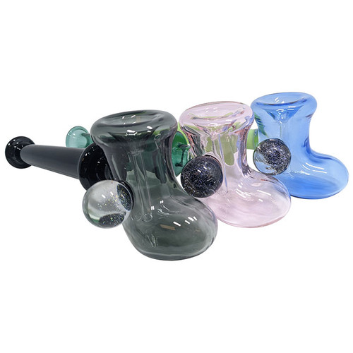 6.5" Dual Color Boot Chamber Hammer Bubbler Hand Pipe (MSRP $50.00)