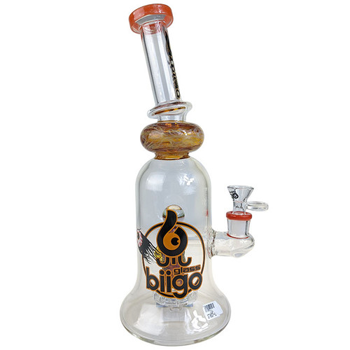 BIIGO - 12" Eye Perc Banger Hanger Water Pipe - with 14M Bowl & 4mm Banger (MSRP $150.00)