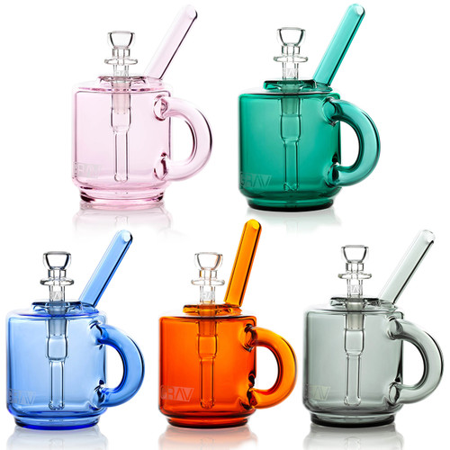 GRAV® Coffee Mug Pocket Bubbler Water Pipe HS Wholesale