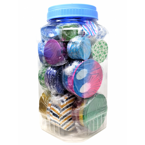 Assorted Sizes Mixed Designs 4 Part Grinders - 30ct Jar (MSRP $20.00ea)