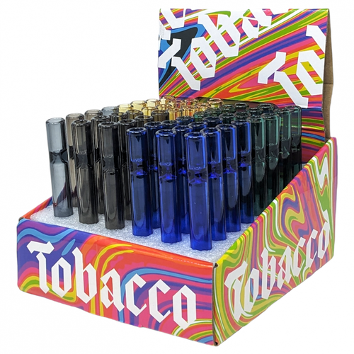 4.5" Assorted Chillum Hand Pipe - 48ct Display (MSRP $2.00ea)
