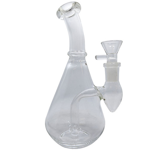 6.7" Clear Mini Rig Water Pipe - with 14M Bowl & 4mm Banger (MSRP $30.00)