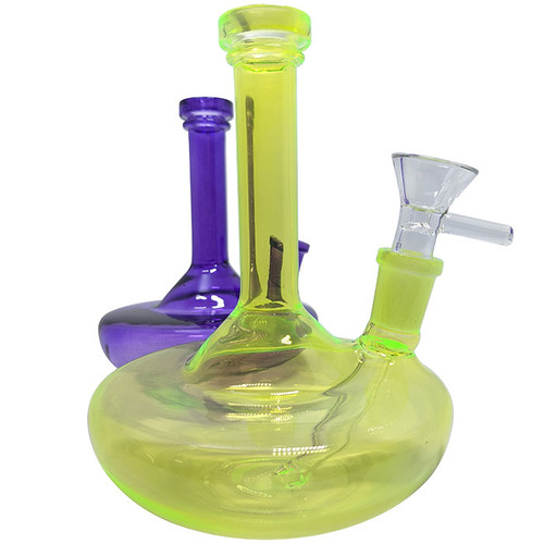 6" Electro Plated Wide Beaker Water Pipe - with 14M Bowl (MSRP $40.00)