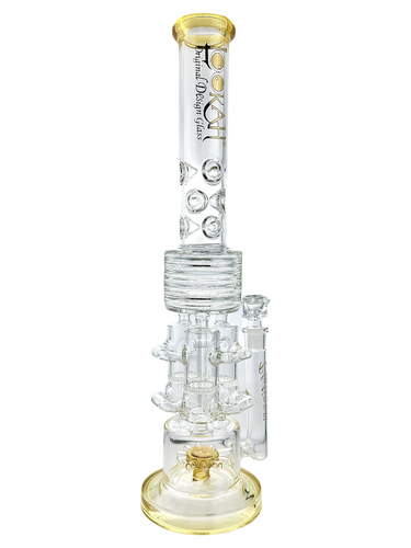 Lookah - 20" Assorted Triple Honeycomb Showerhead Multi Perc Water Pipe - with 14M Bowl (MSRP $200.00)
