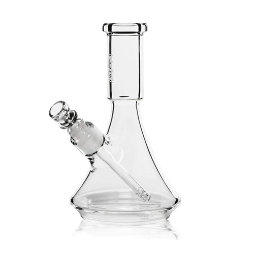 GRAV® - 6.7" Clear Deco Beaker Water Pipe - Small - with 14M Bowl (MSRP $80.00)