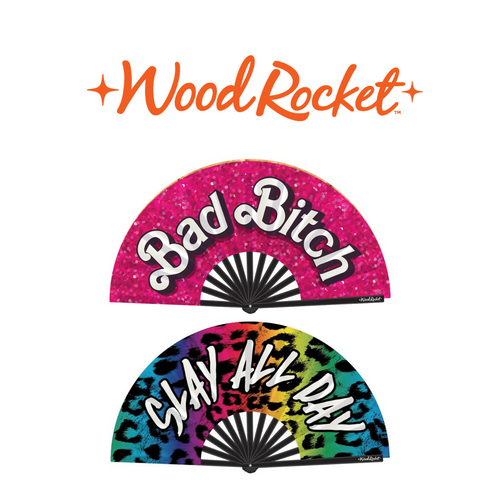 Novelty Folding Fans by Wood Rocket *Drop Ship* (MSRP $19.99)