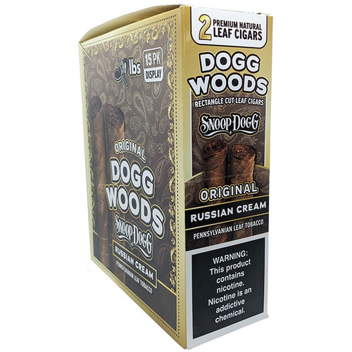 woods tobacco Dogg Woods Premium Natural Leaf Cigars (2pk) Display of 15