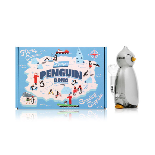 Hemper - 6.2" Penguin Water Pipe Box Set - with 14M Bowl (MSRP $60.00)