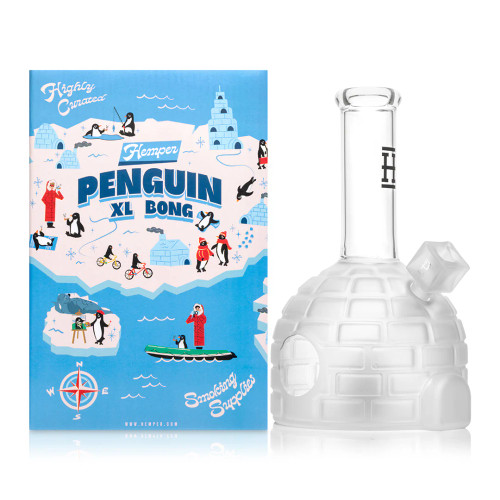 Hemper - 8.8" XL Penguin Water Pipe Box Set - with 14M Bowl (MSRP $150.00)