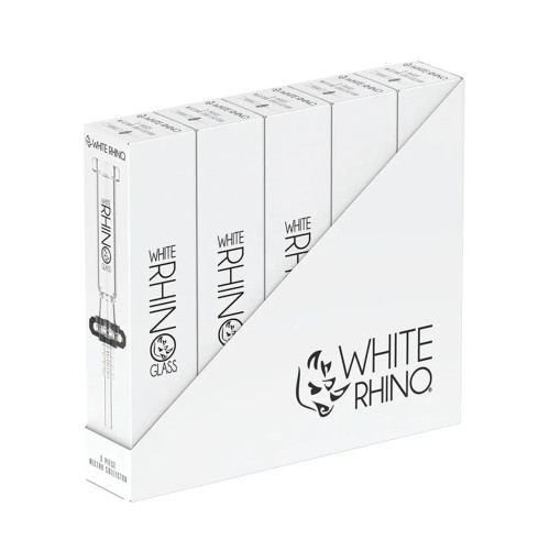 White Rhino - 2 Piece Quartz Nectar Pipe V2 - 5ct Display (MSRP $15.00ea)