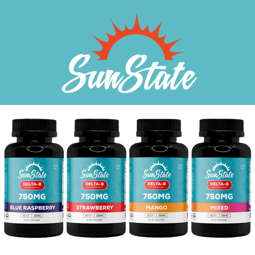 Delta 8 Infused Gummies 30ct 750mg by Sun State Hemp *Drop Ship* (MSRP $29.99) Delta 8 Infused Gummies 30ct 750mg by Sun State Hemp *Drop Ship* (MSRP $29.99)