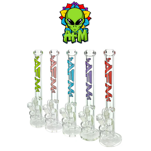 18" Lightbeam Straight Tube + Dry Catcher by AFM Glass *Drop Ship* (MSRP $169.99) 18" Lightbeam Straight Tube + Dry Catcher by AFM Glass *Drop Ship* (MSRP $169.99)