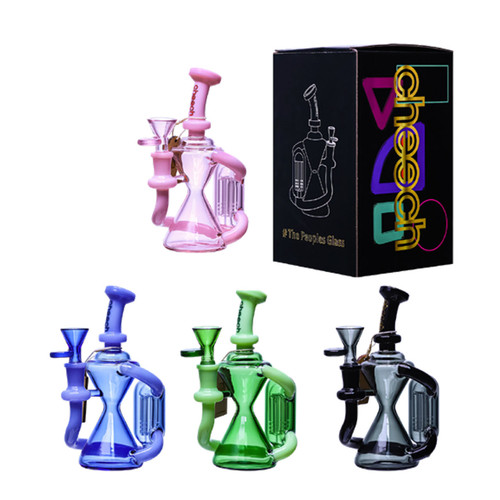 Cheech Glass - Full Color Tree Recycler Water Pipe - with 14M Bowl (MSRP $90.00)