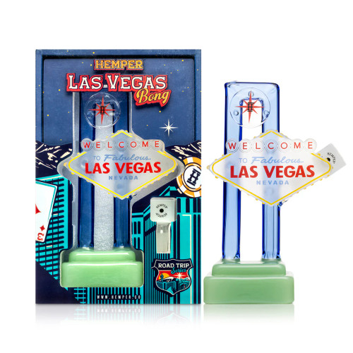 Hemper - 8" XL Las Vegas Sign Water Pipe - with 14M Bowl (MSRP $200.00)