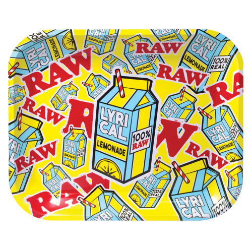 RAW® X Lyrical Lemonade - Metal Rolling Tray Logo Collage (MSRP $9.99 - $14.99)