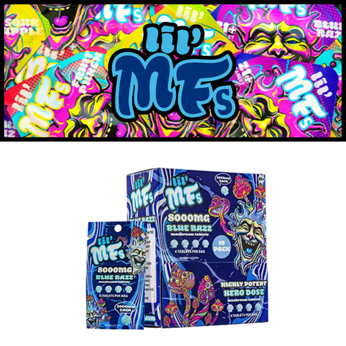 Lil MFs - Mushroom Tablets 4ct (Display of 10) *Drop Ship* (MSRP $29.99 Each)