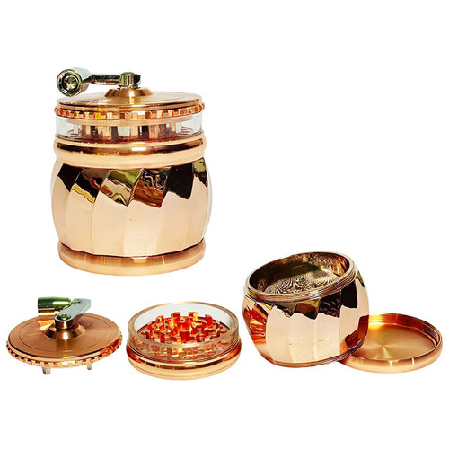 3.1" 4P Hand Crank Grinder - Display of 6 (MSRP $15.00ea)
