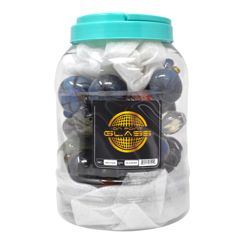 4" Assorted Dicro Fumed Art Hand Pipe - 16ct Jar (MSRP $15.00ea)