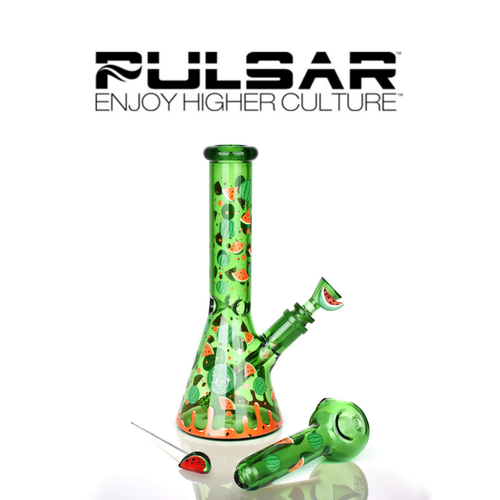 Pulsar - Fruit Series 10" Herb Pipe Glow Duo 14F *Drop Ship* (MSRP $139.99)