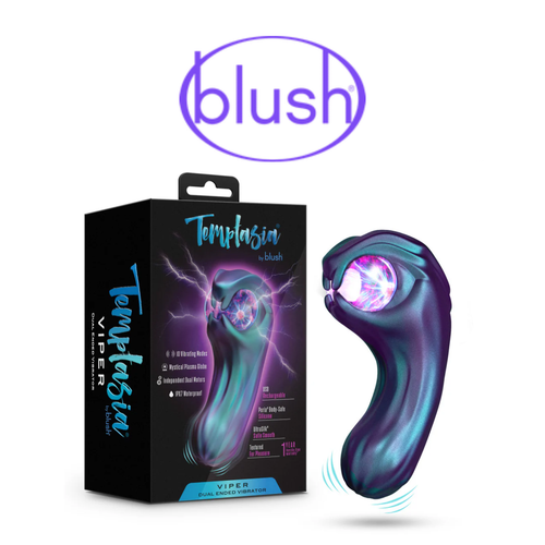 Temptasia Viper Double-sided Vibrator by Blush *Drop Ship* (MSRP $83.99)