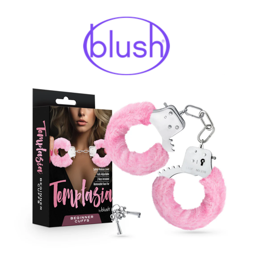 Temptasia Beginner Hand Cuffs (Case of 12) by Blush *Drop Ship* (MSRP $8.99-$9.99 Each)