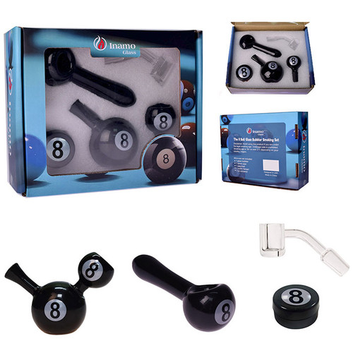 8 Ball Water Pipe Hand Water Pipe Box Set - Set 01 (MSRP $75.00)