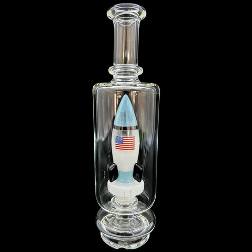 Puffco Peak & Peak Pro Compatible Replacement Glass - 7" Assorted US Color Rocket Perc (MSRP $55.00)