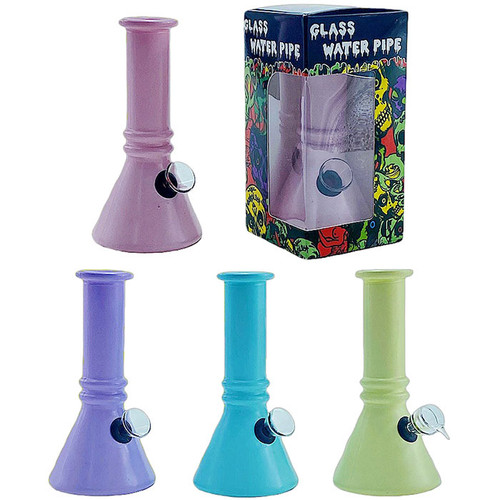 6" Soda Lime Mini Beaker GOR Water Pipe - Pastel (MSRP $15.00)