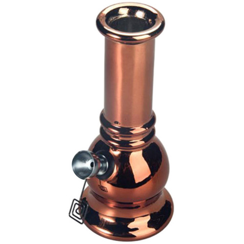 6" Soda Lime Mini Bubble GOR Water Pipe - Metallic Solid (MSRP $15.00)
